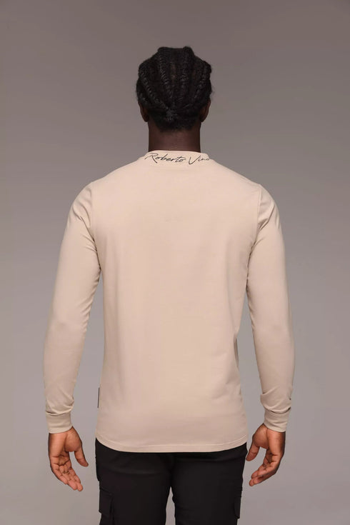 Roberto Vino tshirt for man טישרט רוברטו וינו בצבע בז' לגבר